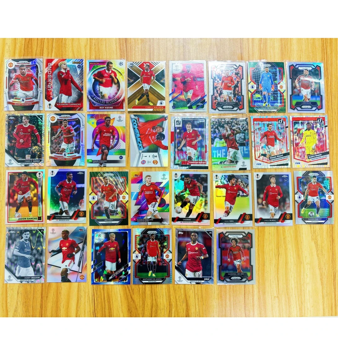 曼联 30不同球星折射卡 不重复 各种好人 好系列 全是曼联折射