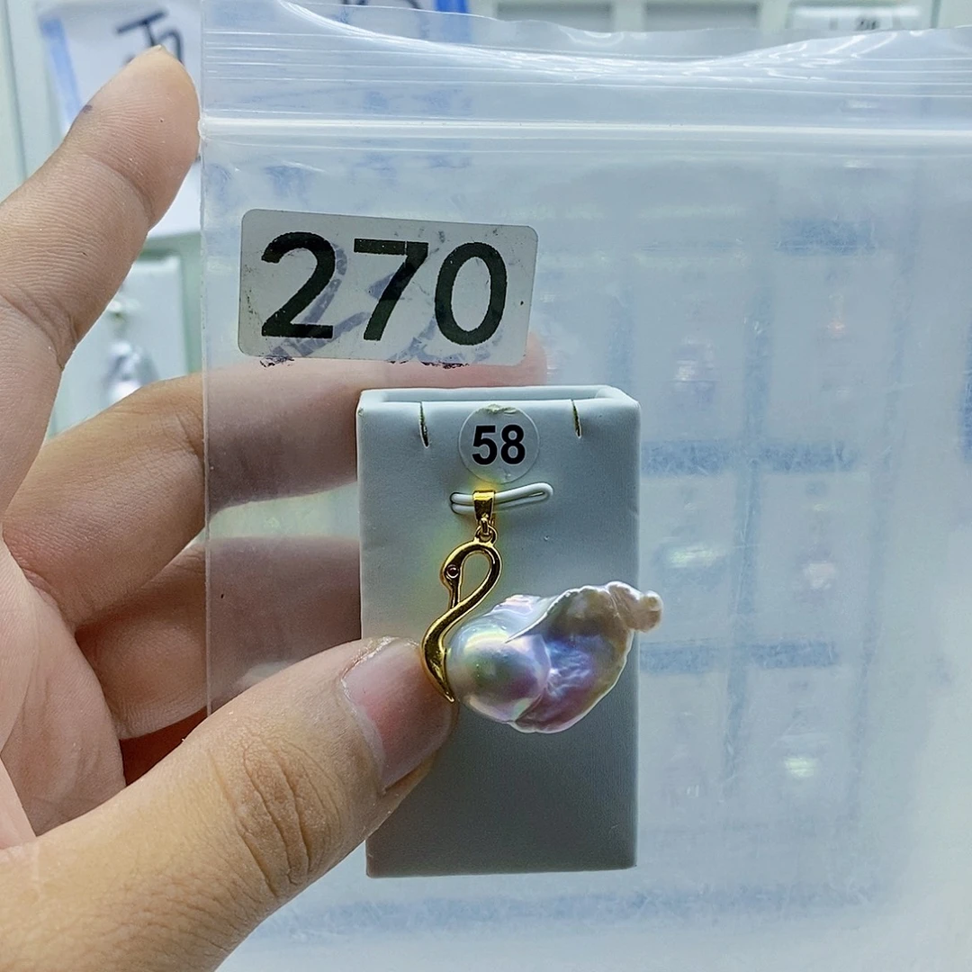 合金淡水珍珠颈饰