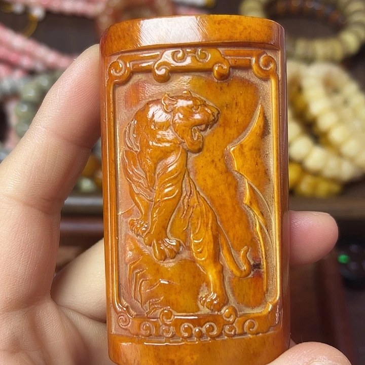 驼骨手串/手链手把件上山虎驼骨