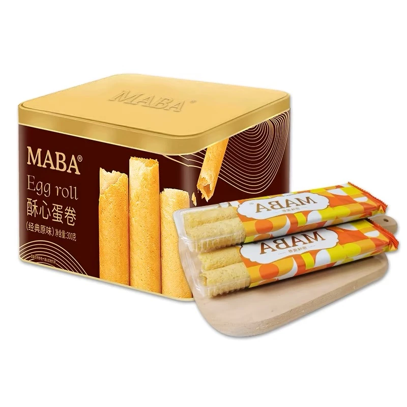香港maba原味酥心蛋卷饼干礼盒装经典原味味零食送礼年货独立包装