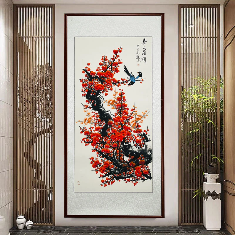 孙献良老师 喜上眉梢图  纯手绘 客厅装饰画