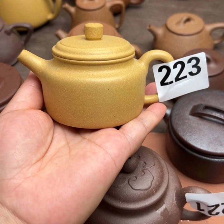 花***）茶壶紫砂黄金段半手工140cc左右瑕疵