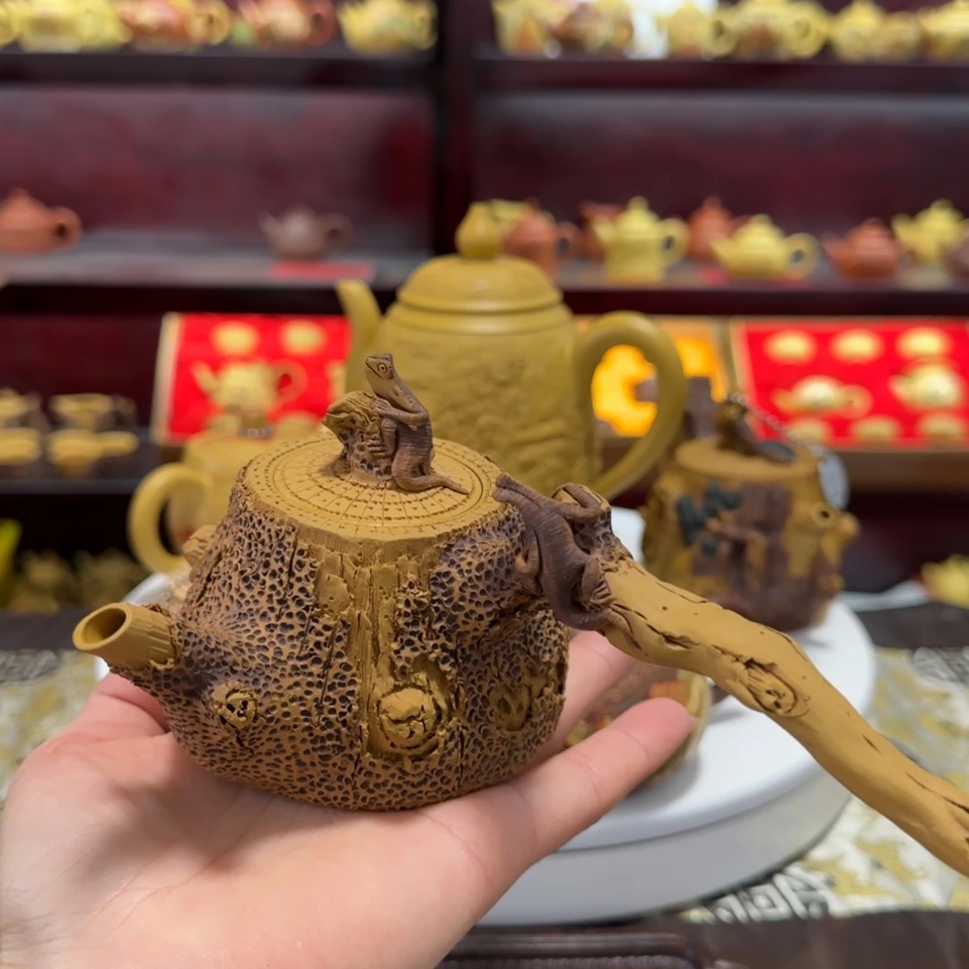 【闪购商品】紫砂茶壶侧把枯木
