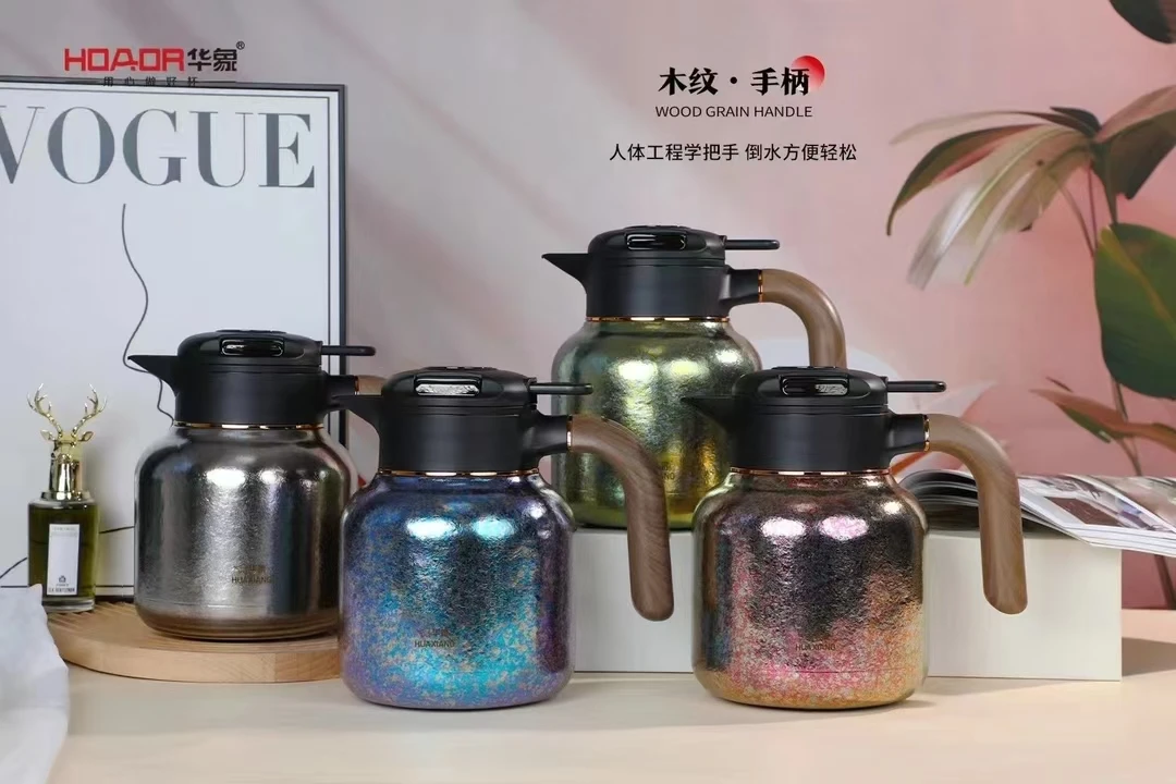 双层纯钛焖茶壶智能温显大容量保温壶家用养生泡茶壶