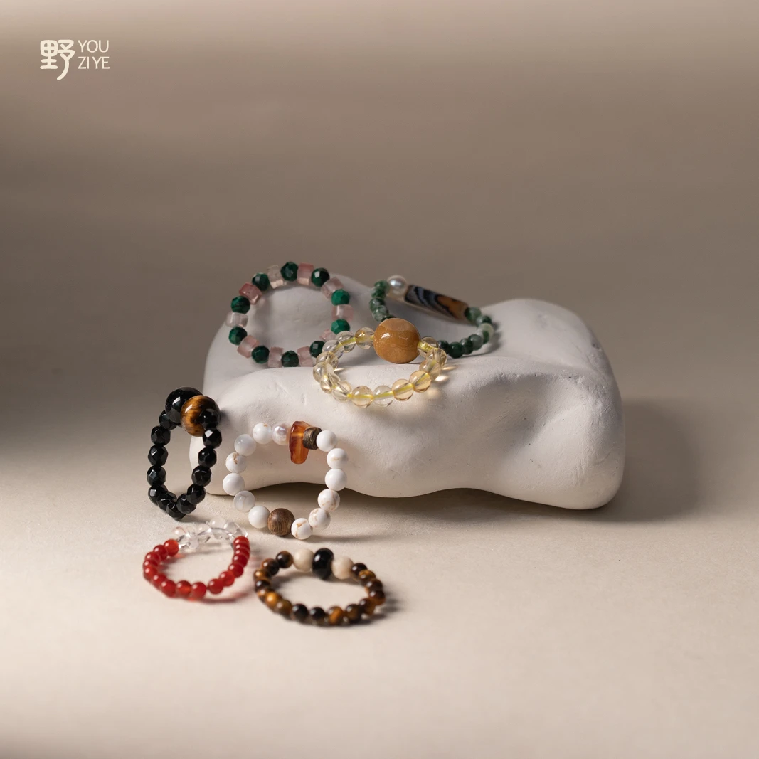 由子野【天然石戒指】小众戒指拍1发7