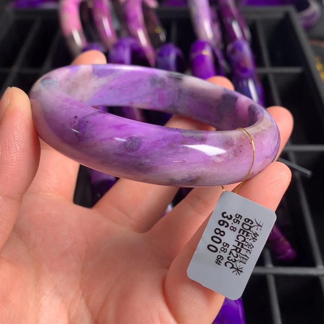 苏纪石（舒俱来）未镶嵌奶昔樱花手镯