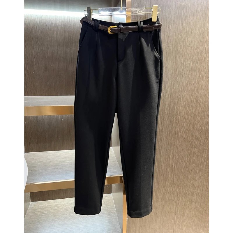 2024气质女生修身休闲裤