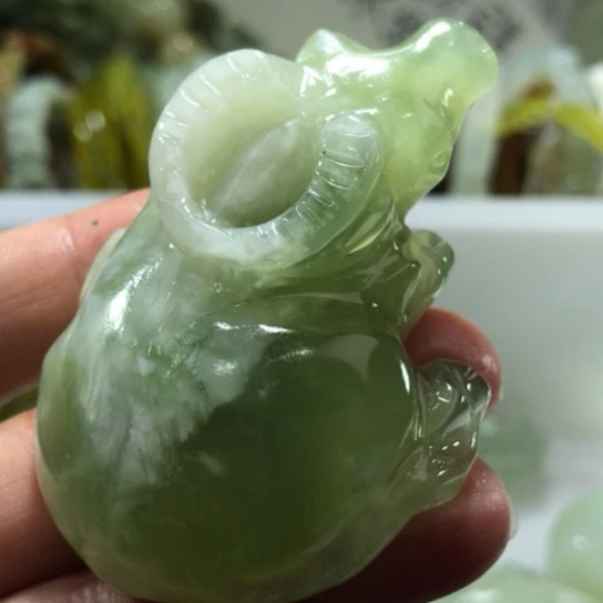 岫玉未镶嵌手把手把