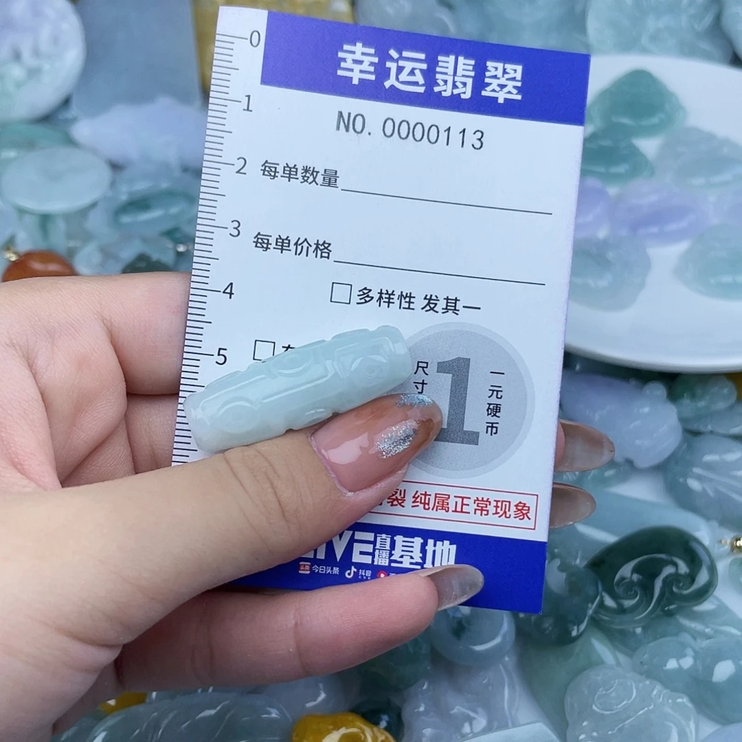 翡翠未镶嵌颈饰113