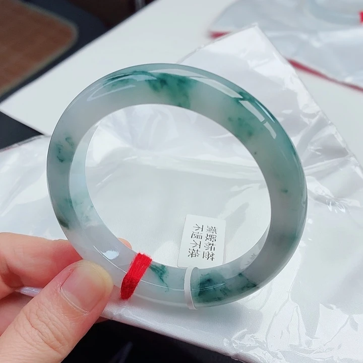 翡翠未镶嵌手镯5号-59圈口