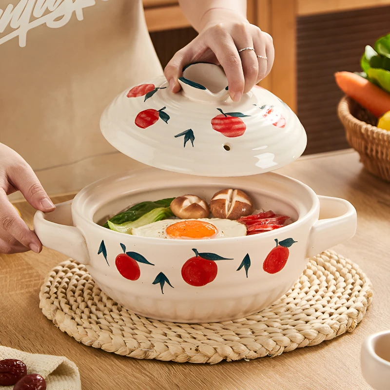 景德镇砂锅煲家用燃气炖汤耐高温明火干烧不裂大容量陶瓷煲仔饭CG