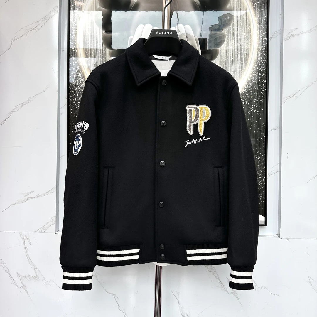 阔【PP外套】新款潮流秋冬季夹克外套男士休闲百搭棉服高奢外套8507