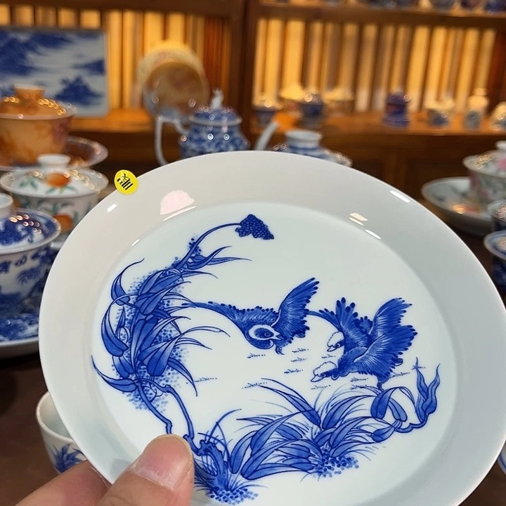 錡镇堂手工手绘绘壶承
