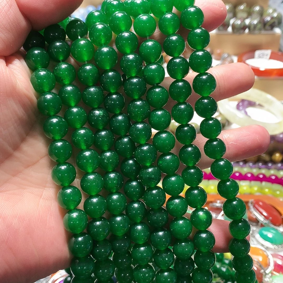 未镶嵌手串玛瑙/玉髓卡10一条散珠