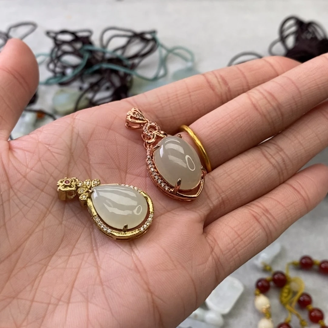 【闪购商品】和田玉颈饰未镶嵌昱*福利吊坠1