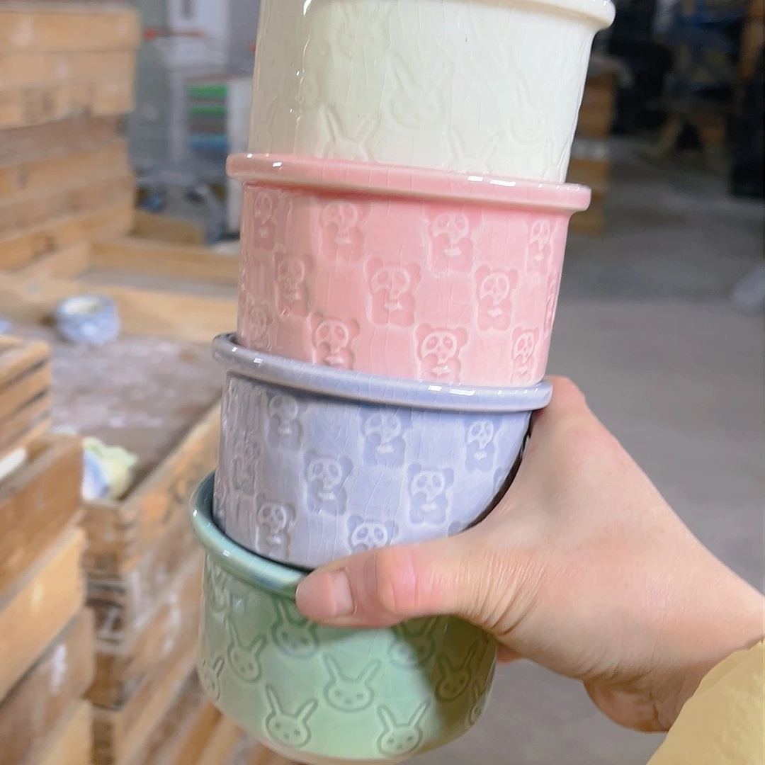 红陶陶瓷花盆满12包邮