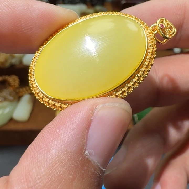 和田玉未镶嵌挂件