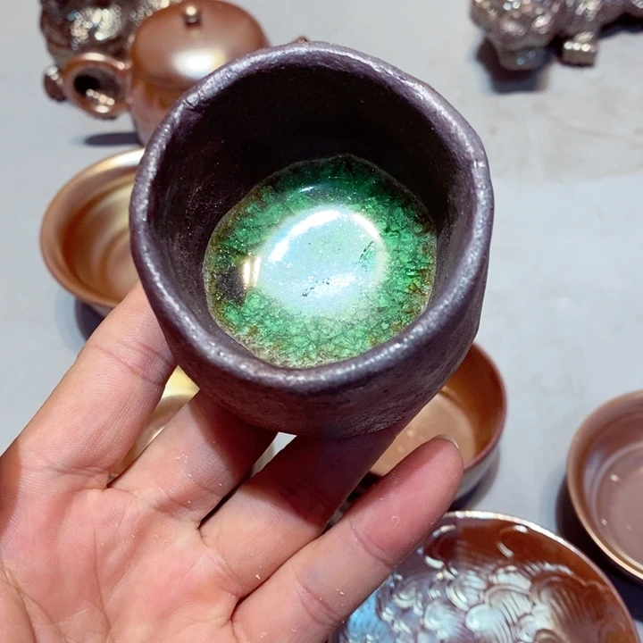 柴烧茶具陶瓷杯子