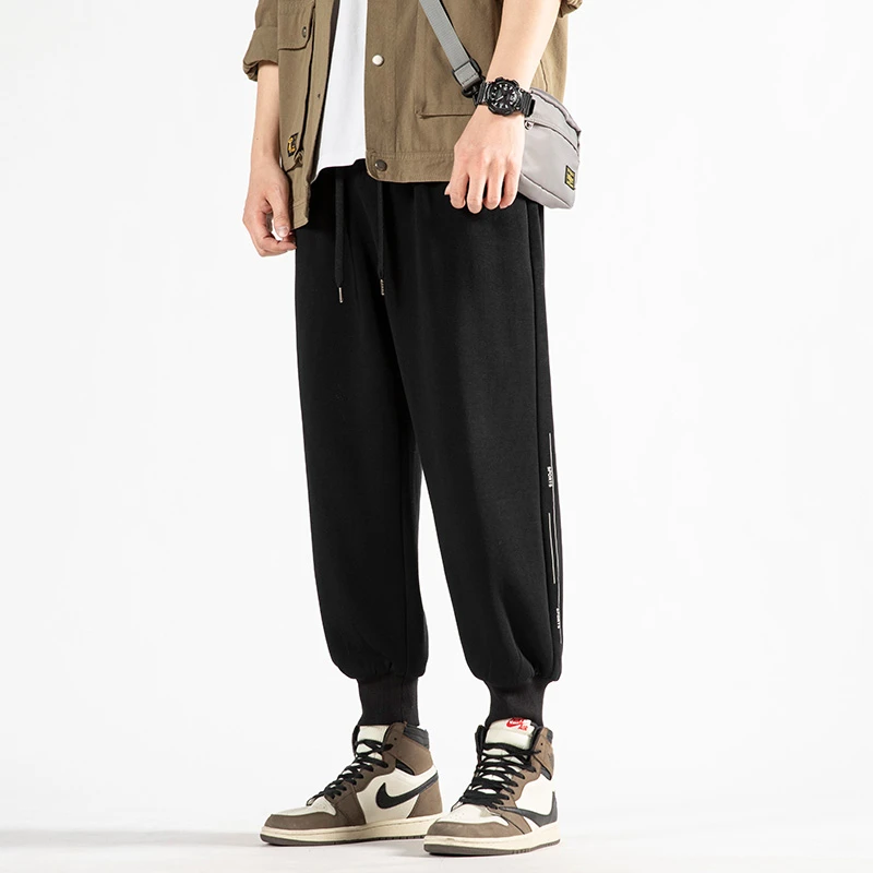 9607束脚裤男春季2022新款宽松休闲长裤潮流百搭卫裤