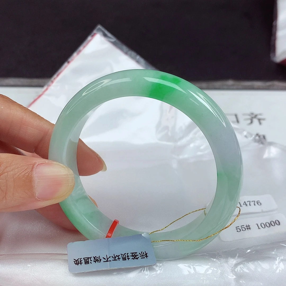 未镶嵌手镯翡翠55圈4776