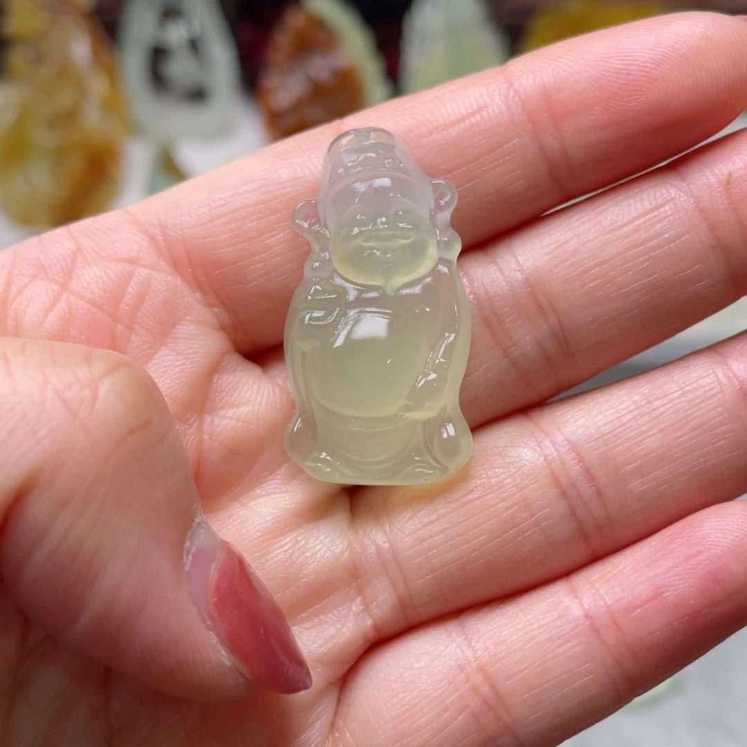 蛇纹石玉颈饰未镶嵌平***~