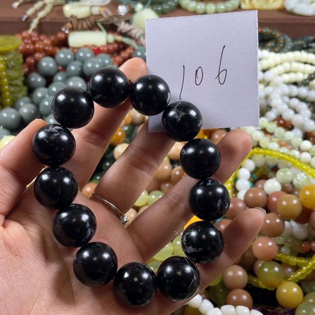 未镶嵌蛇纹石玉手链