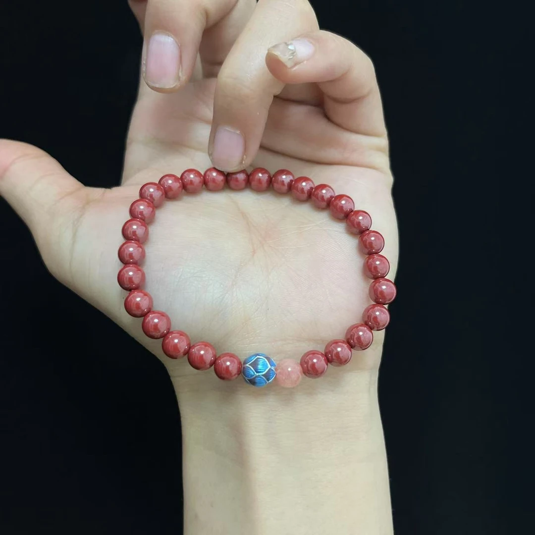 含辰砂工艺品【雪莉珠宝】dw砂高压莲花款手链卡6m