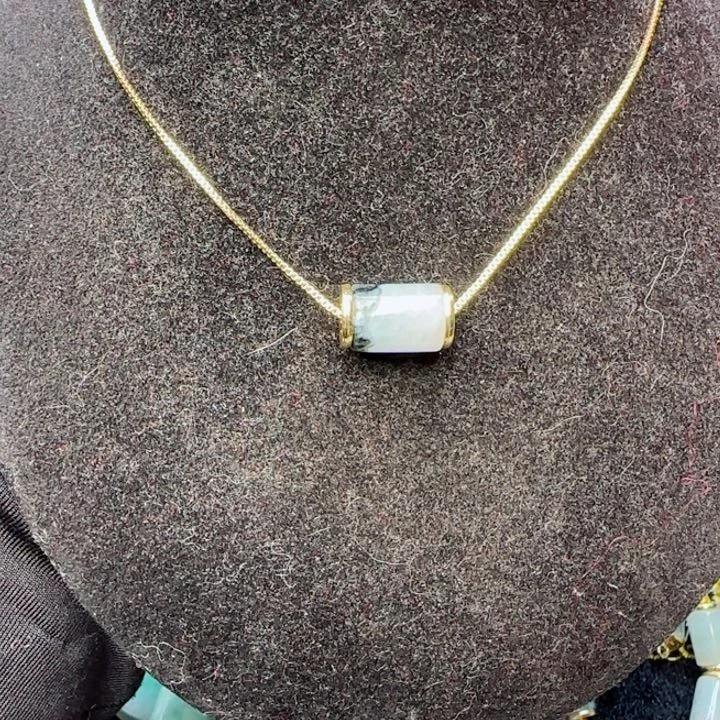 翡翠颈饰未镶嵌天然A货61