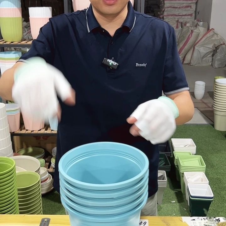 圆形控根口18高18蓝色无托5只
