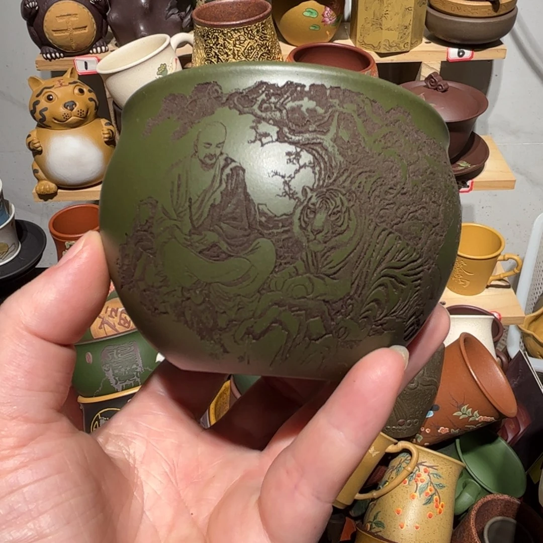 紫砂茶杯宜兴紫砂主人杯