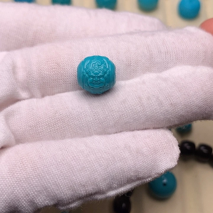 绿松石未镶嵌绿松石财神10.8