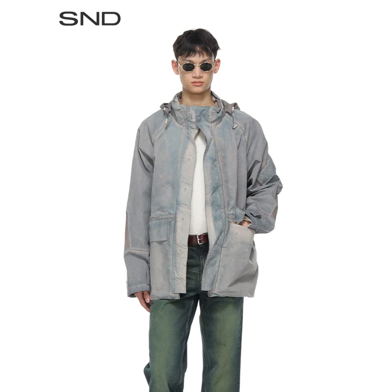 【SNDOUR LEGACY 设计师品牌】SND SS25 怀旧复古撞色宽松连帽夹克