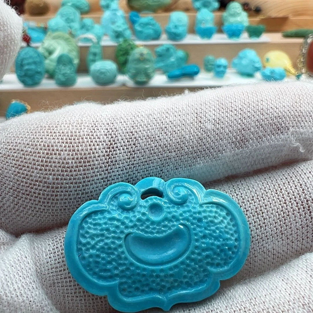 绿松石未镶嵌吊坠(不含链)
