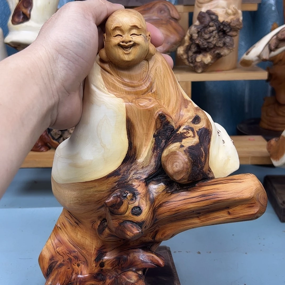木孙*华柏木摆件手把件