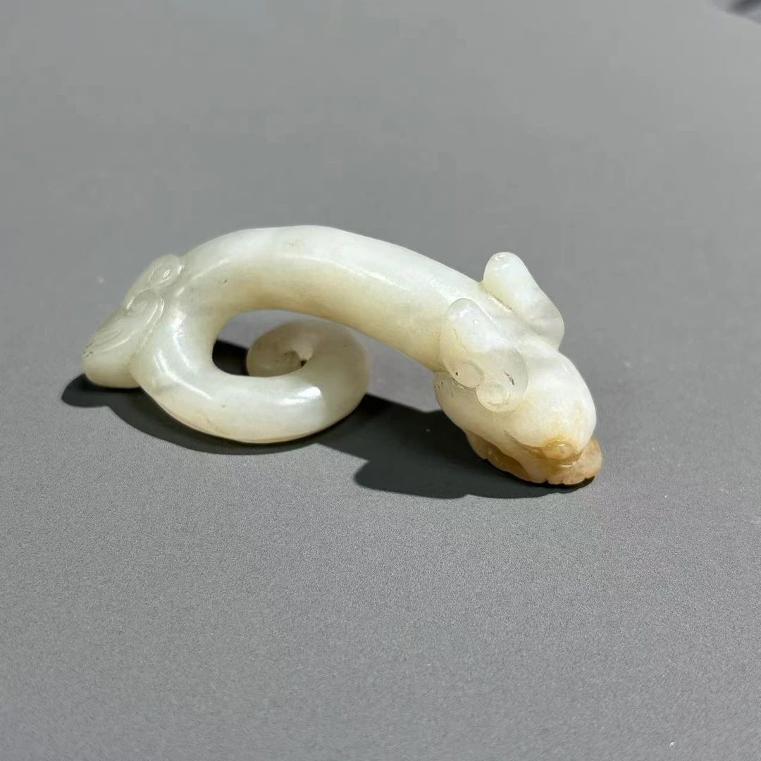 清代和田玉龙挂件lm