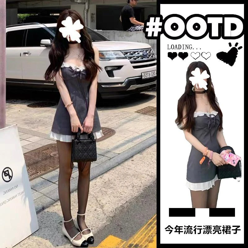 【JRXR女装】裙子女夏季辣妹穿搭收腰字纯欲甜辣御姐风可盐可甜设