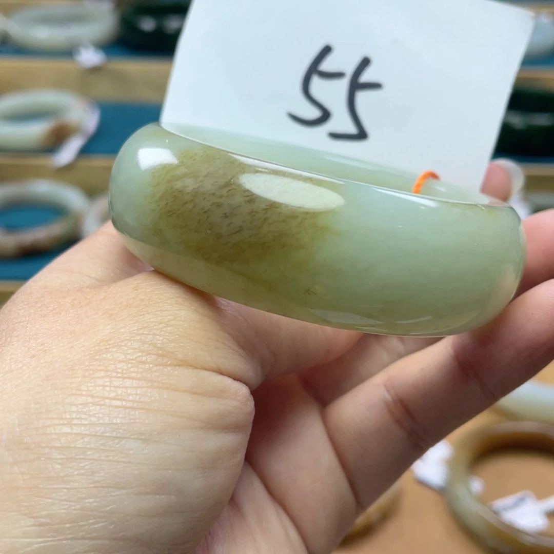 未镶嵌手镯和田玉圈口55