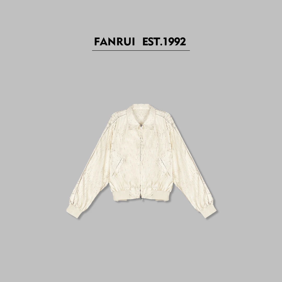 FANRUI/泛芮「满堂花醉 」精梳棉扎染轻奢高级感外套女B14749