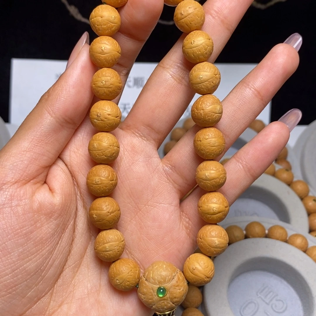 凤眼菩提吊坠手串