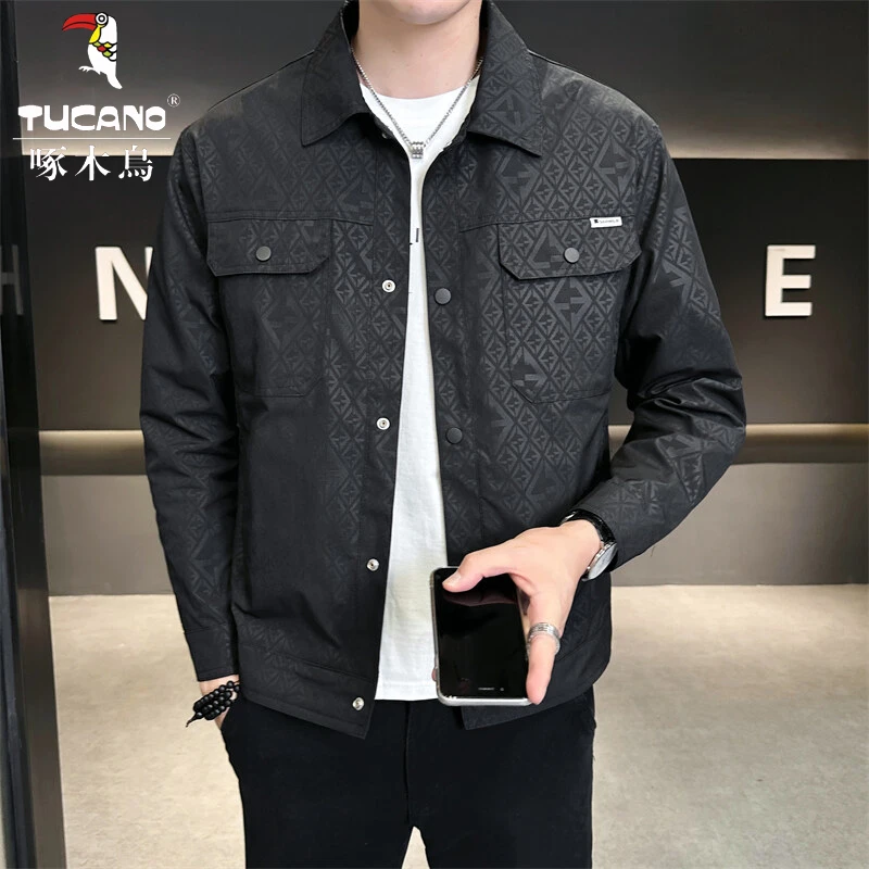 TUCANO/啄木鳥2025秋季男时尚休闲啄木鸟外套新款男装立领夹克衫