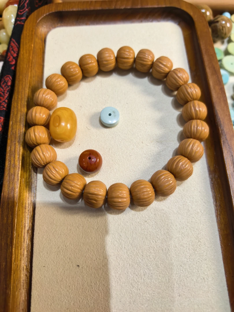 天然猴头核桃手串