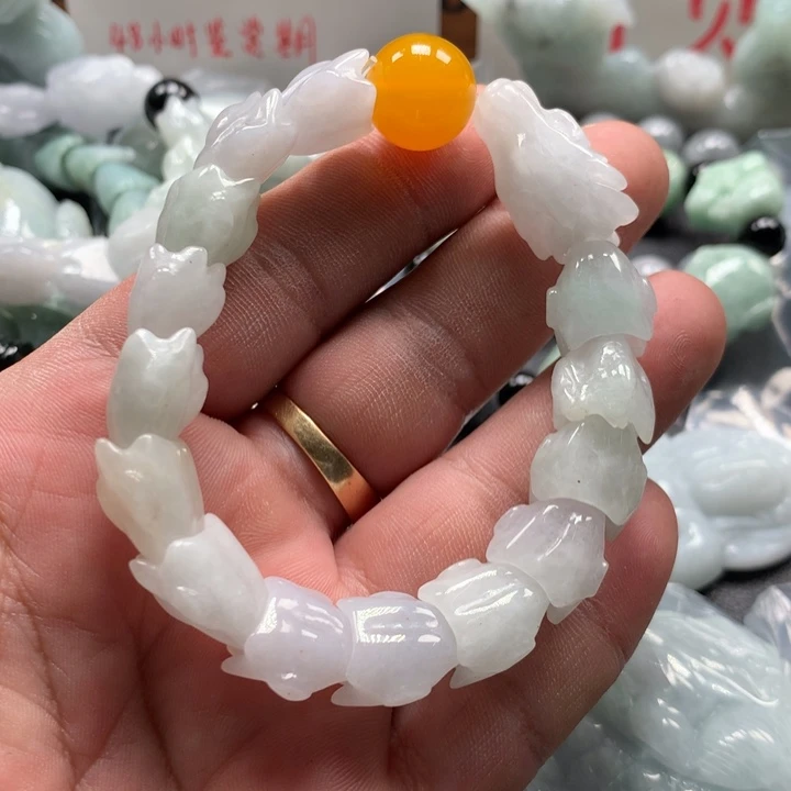 翡翠未镶嵌颈饰保真天然a货翡翠