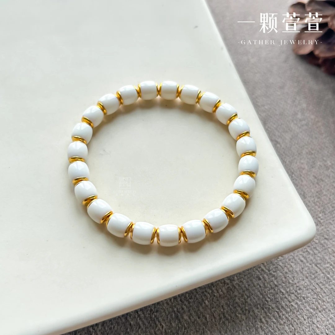 非金属陶瓷手链 一颗萱萱 佩奇 汉堡珠手串930070