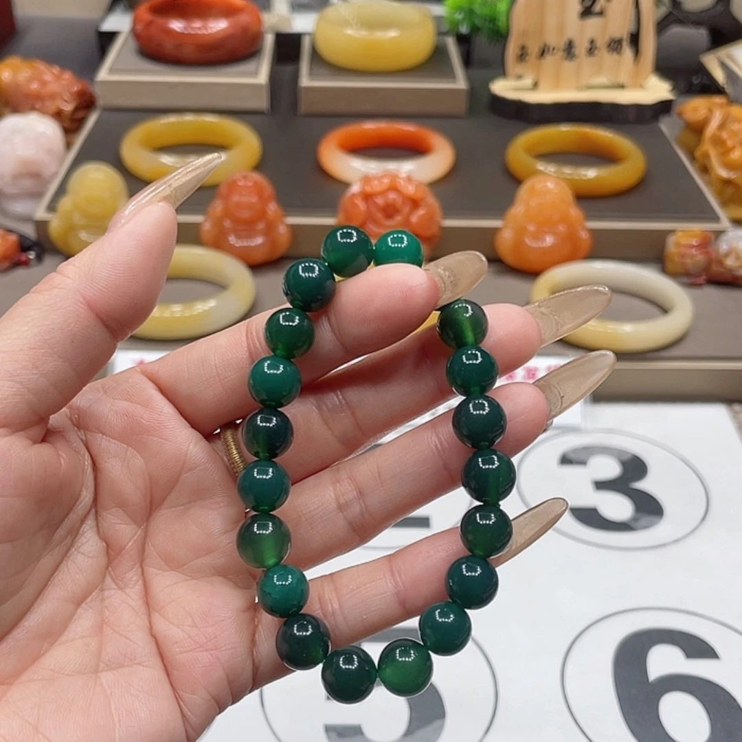 【闪购商品】石英质玉（黄龙玉）手链未镶嵌