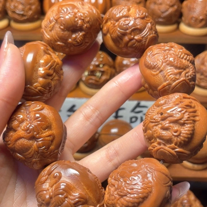 橄榄核手串/手链龙财神手持
