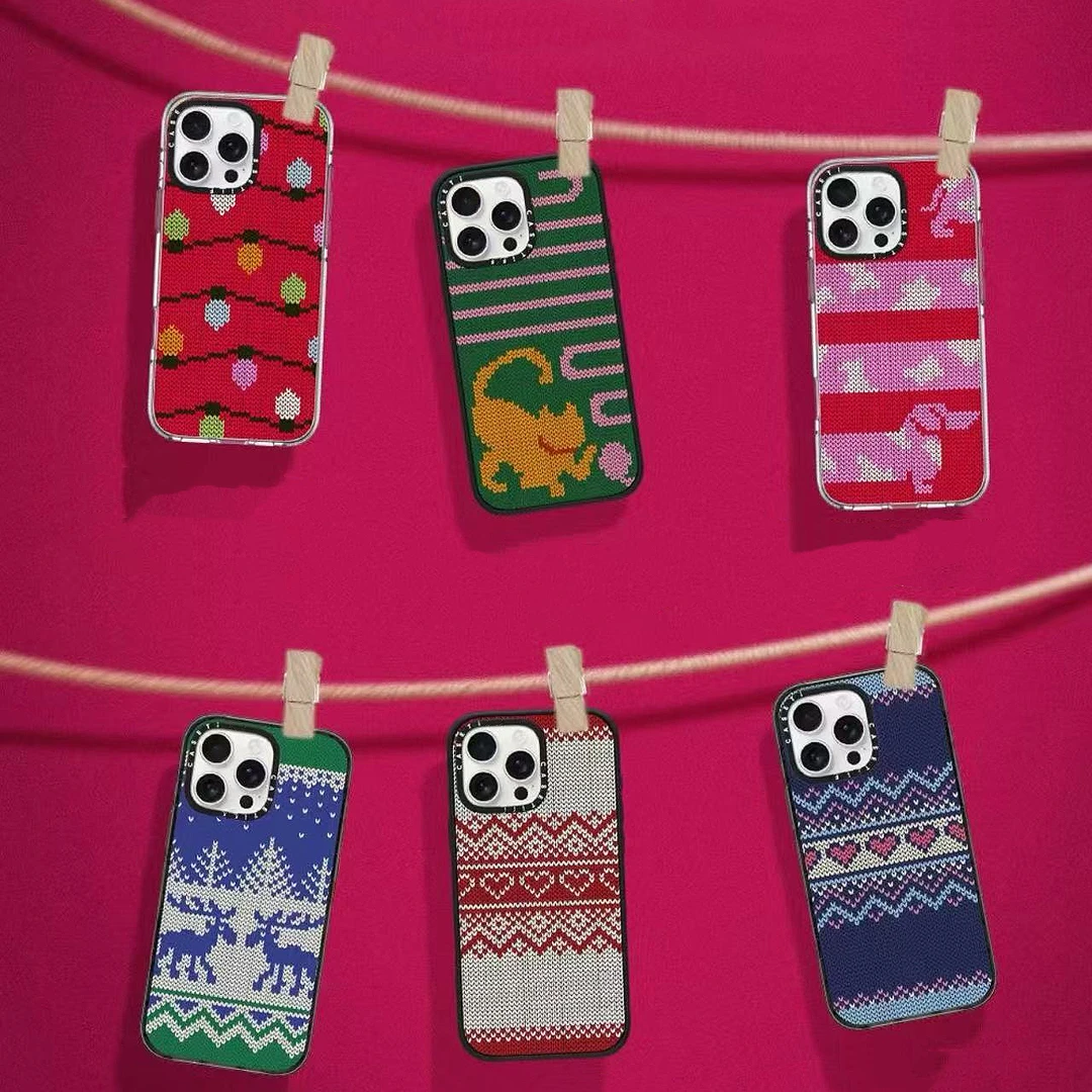 新款猫咪针织系列CASETI适用于苹果16promax15苹果手机壳