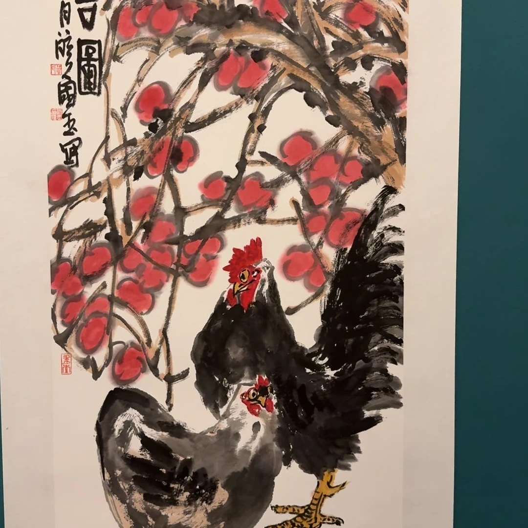 国画单老师作品画作画作