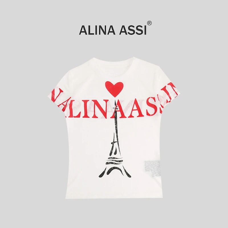 【楠楠】2025春夏新款百搭简约显瘦女短袖上衣C0225-1