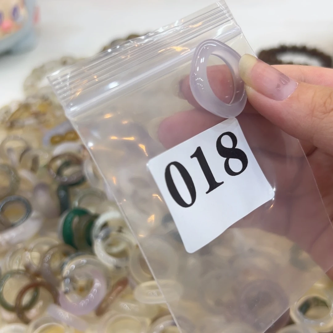 玛瑙/玉髓戒指合金18港15