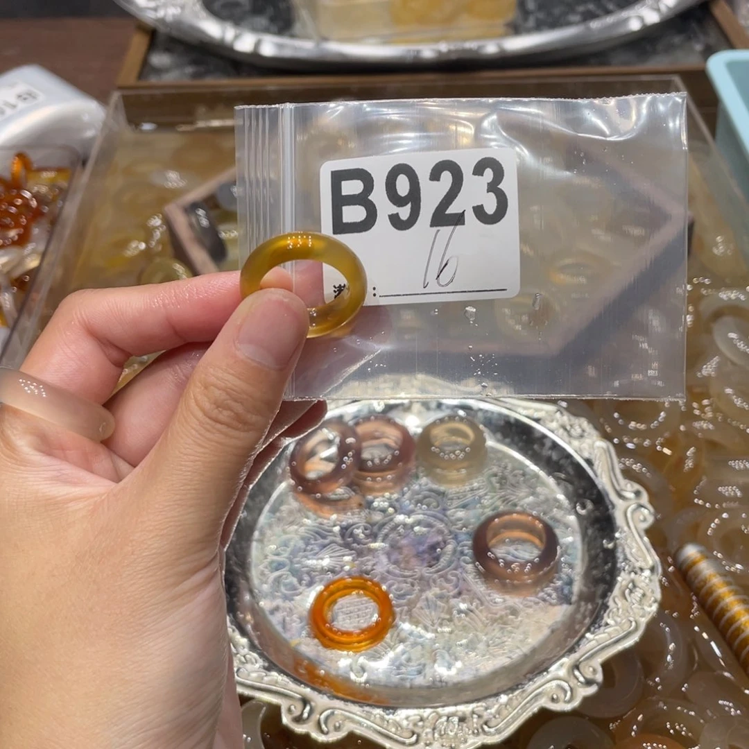 玛瑙/玉髓未镶嵌戒指923